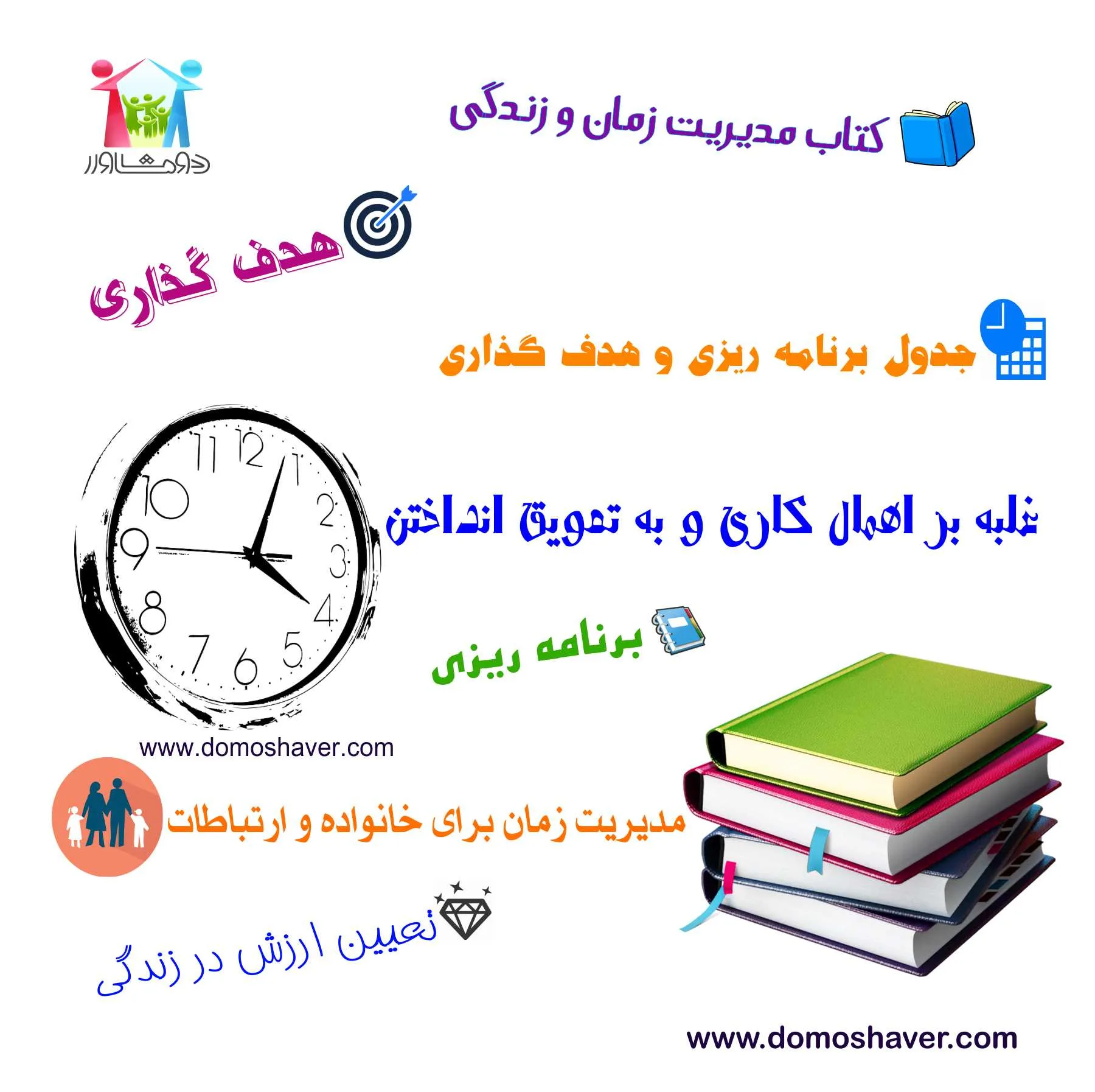 کتاب مدیریت زمان و زندگی | با ساعت مچیت معجزه کن | کتاب | مدیریت زمان | برنامه ریزی | کنکور | برنامه ریزی درسی | برنامه ریزی روزانه | اهمال کاری | هدف گذاری | مشاوره | روانشناسی
